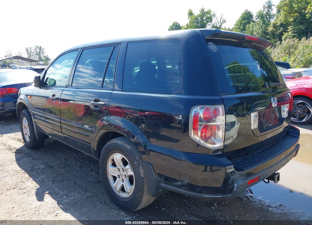 2007 HONDA PILOT LX VIN: 2HKYF18137H512076
