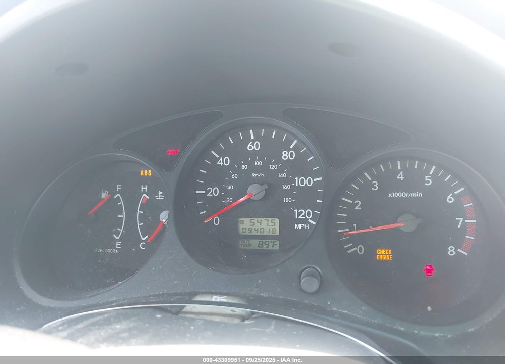 2003 SUBARU FORESTER X VIN: JF1SG63653G732004
