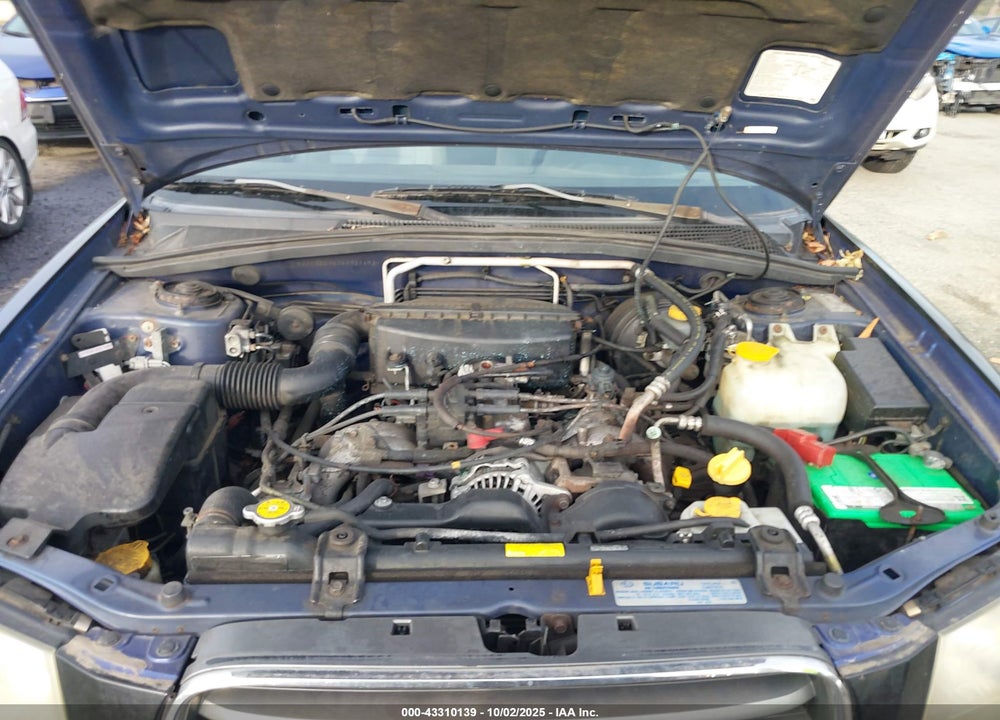 2004 SUBARU FORESTER 2.5X VIN: JF1SG63634H721692