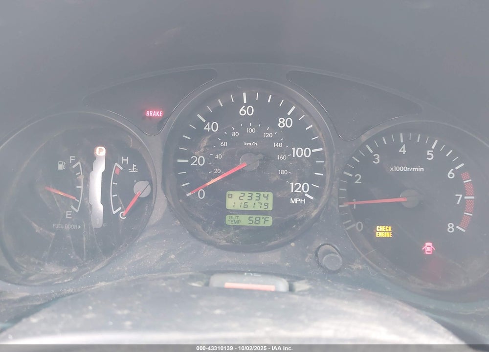 2004 SUBARU FORESTER 2.5X VIN: JF1SG63634H721692