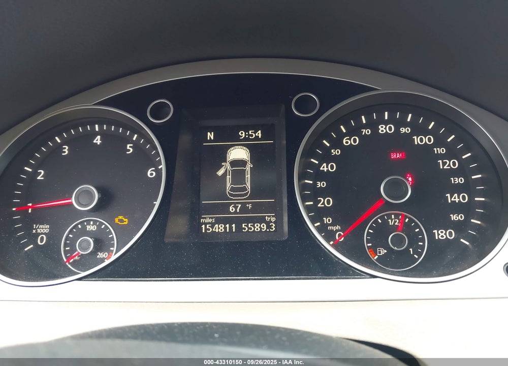 2011 VOLKSWAGEN CC VIN: WVWNP7AN3BE704266