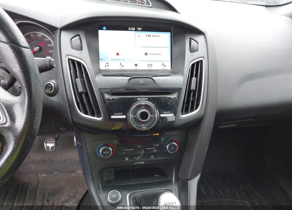 2017 FORD FOCUS VIN: 1FADP3L9XHL275402