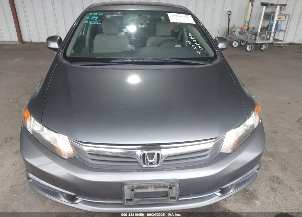 2012 HONDA CIVIC VIN: 19XFB2F85CE374788