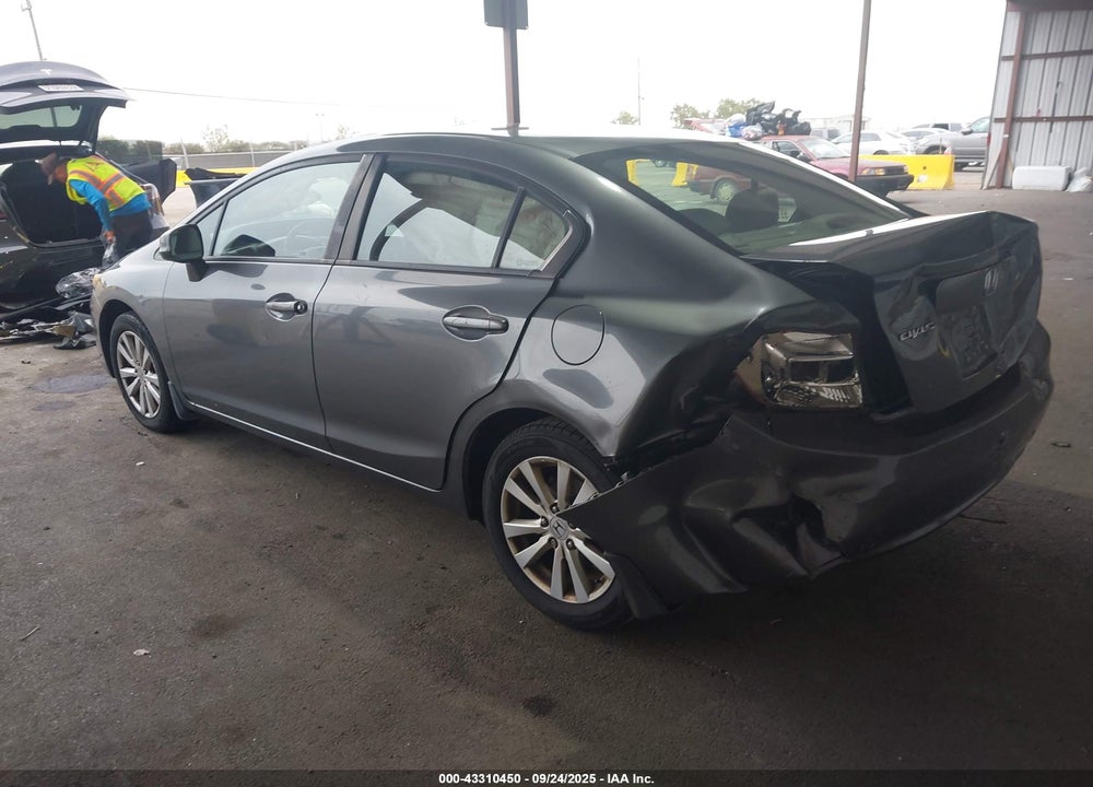 2012 HONDA CIVIC VIN: 19XFB2F85CE374788