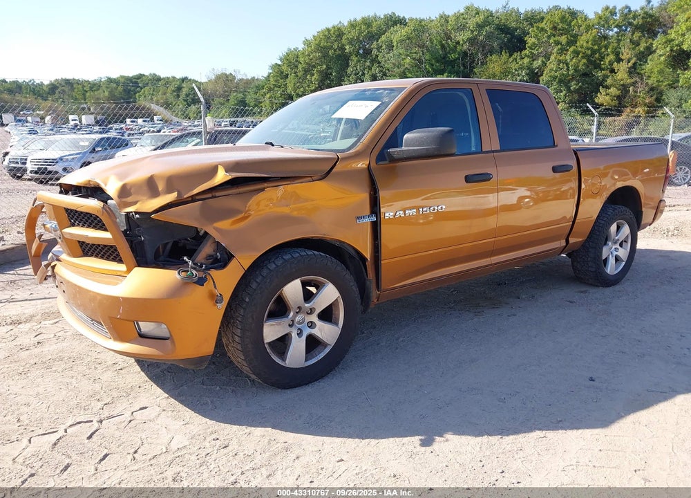 2012 RAM 1500 VIN: 1C6RD7KT3CS282954