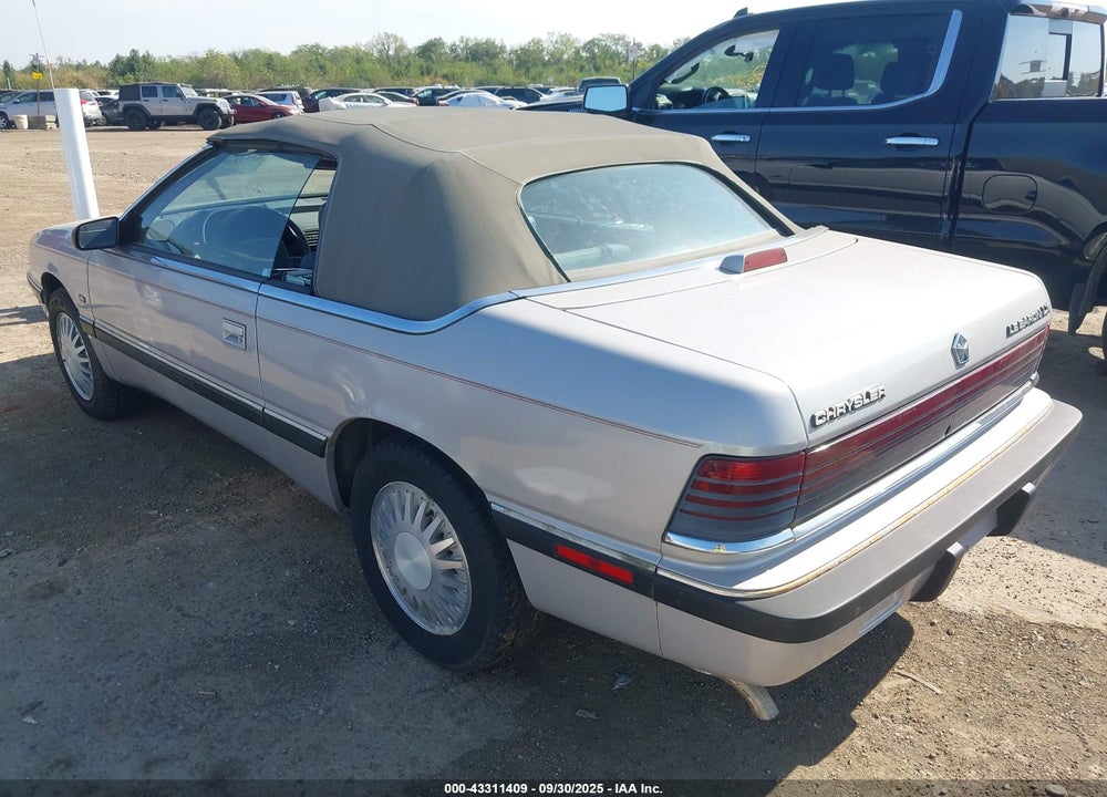 1991 CHRYSLER LEBARON LX VIN: 1C3XJ5532MG138832