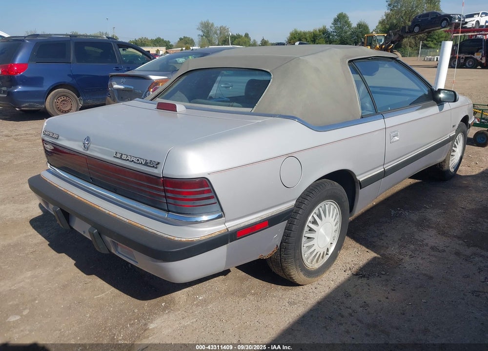 1991 CHRYSLER LEBARON LX VIN: 1C3XJ5532MG138832