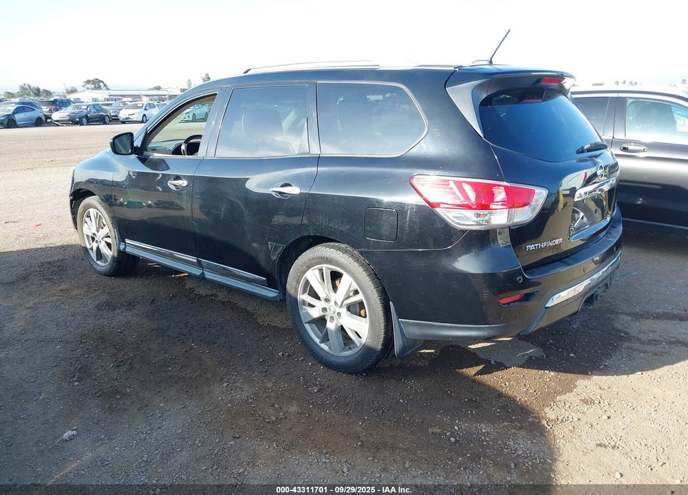 2013 NISSAN PATHFINDER PLATINUM VIN: 5N1AR2MN7DC665912