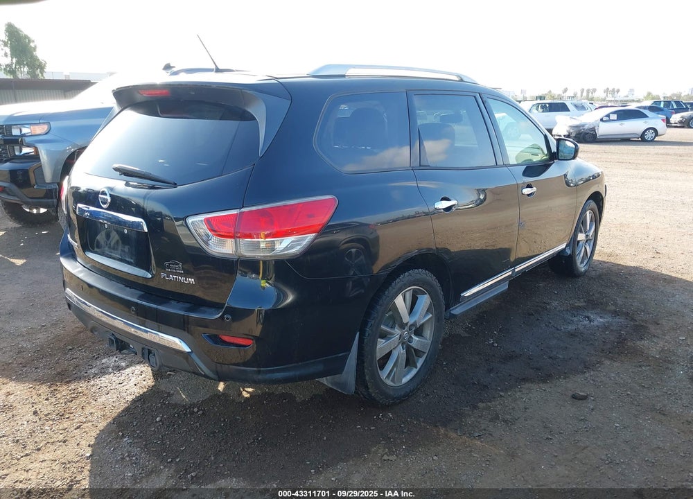 2013 NISSAN PATHFINDER PLATINUM VIN: 5N1AR2MN7DC665912