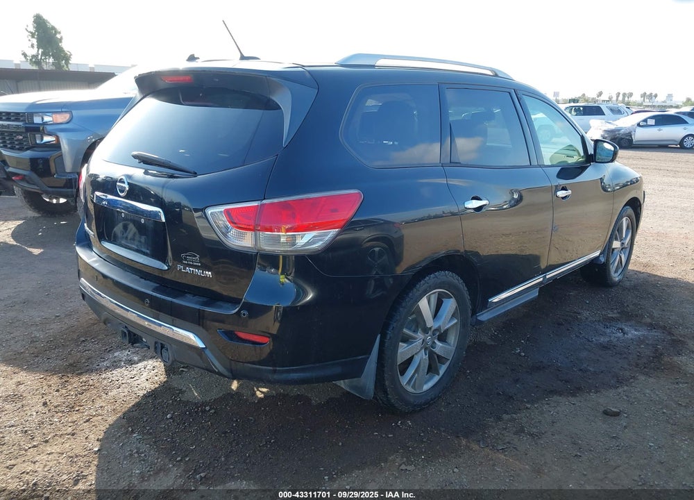 2013 NISSAN PATHFINDER PLATINUM VIN: 5N1AR2MN7DC665912