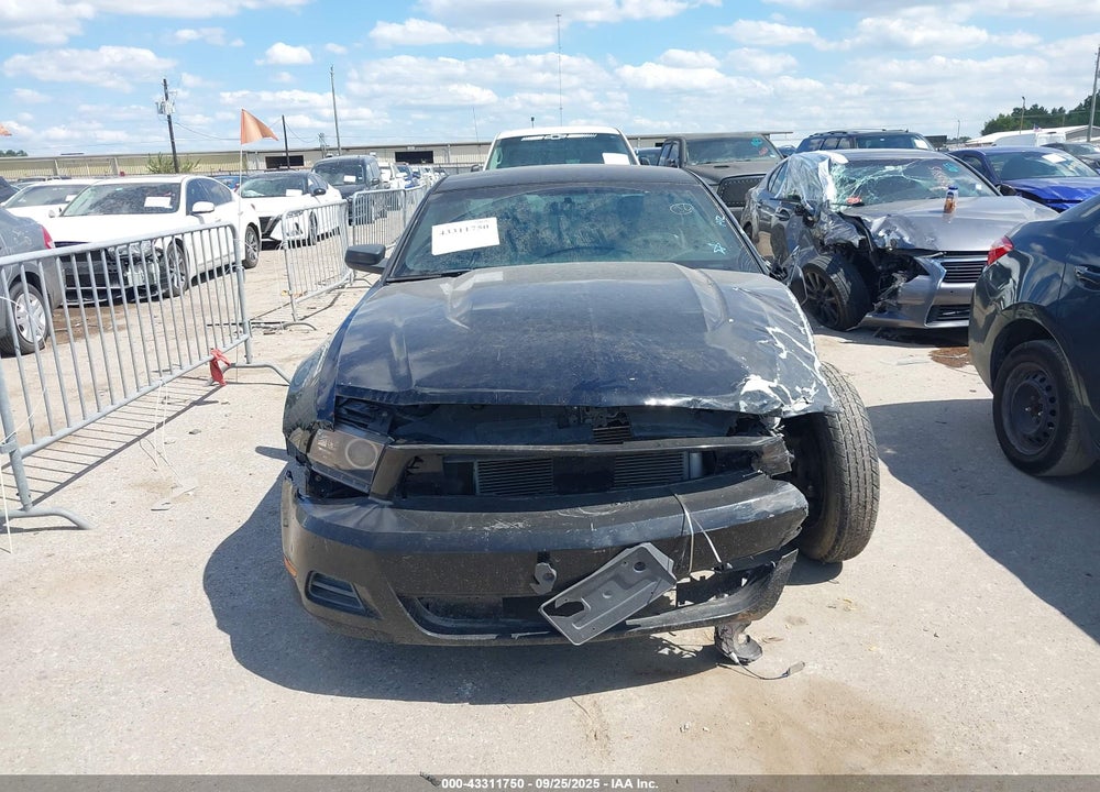 2012 FORD MUSTANG V6 VIN: 1ZVBP8AM0C5221509