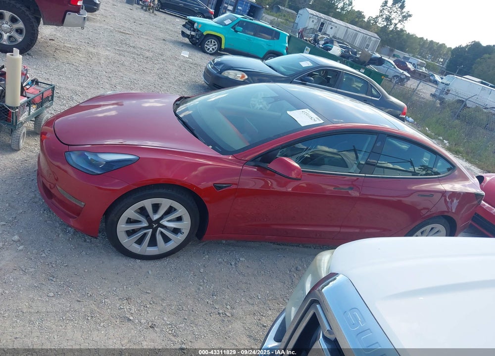 2022 TESLA MODEL 3 VIN: 5YJ3E1EA0NF287421