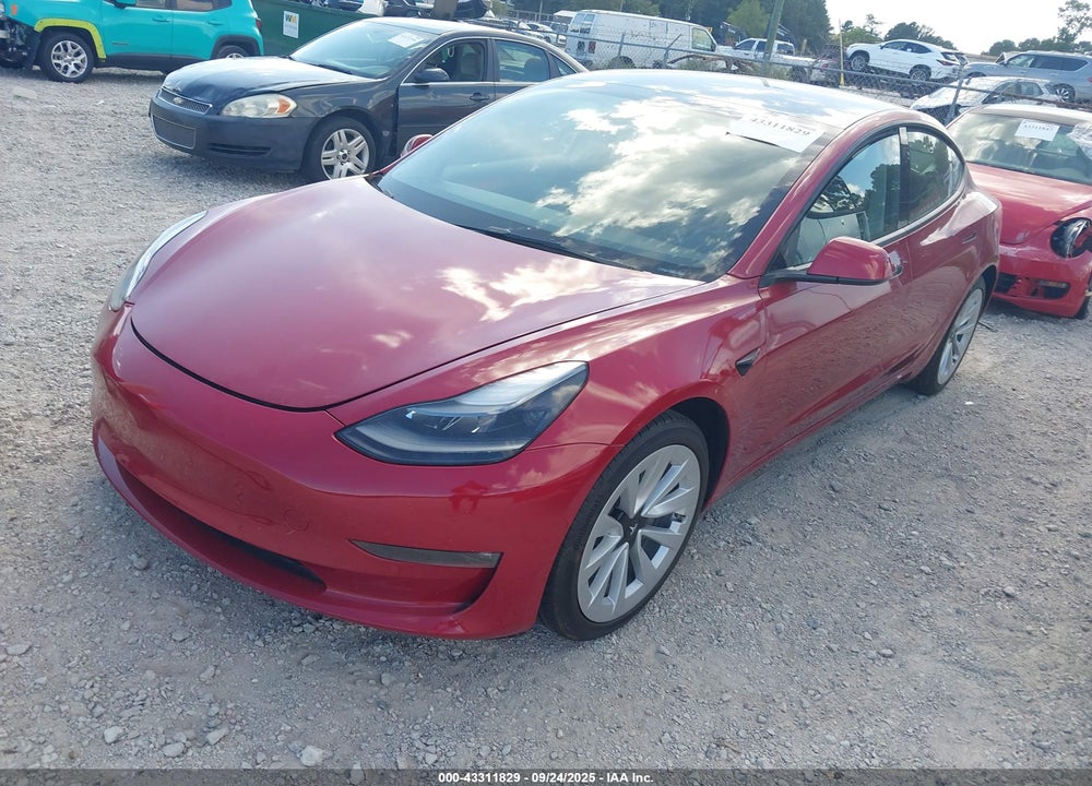 2022 TESLA MODEL 3 VIN: 5YJ3E1EA0NF287421