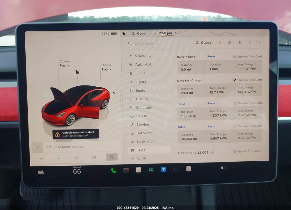 2022 TESLA MODEL 3 VIN: 5YJ3E1EA0NF287421