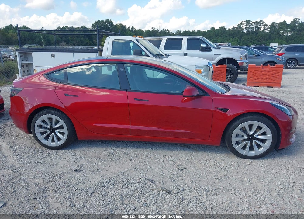 2022 TESLA MODEL 3 VIN: 5YJ3E1EA0NF287421
