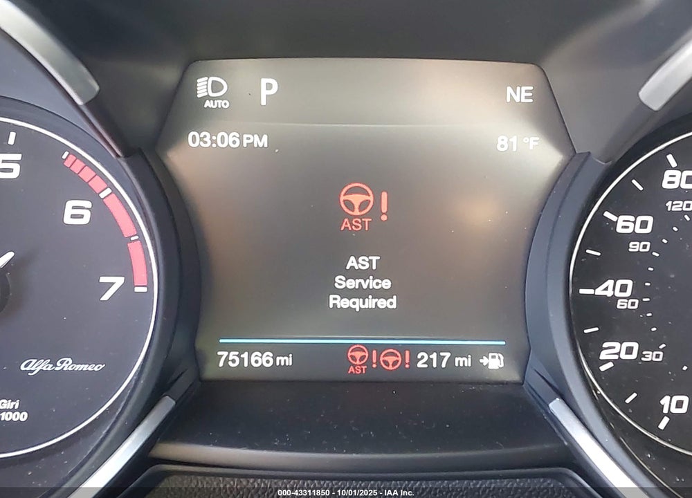 2019 ALFA ROMEO STELVIO VIN: ZASPAJAN6K7C70461