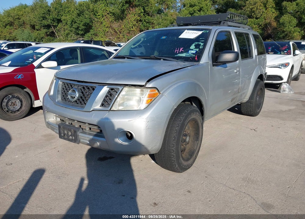 2012 NISSAN PATHFINDER S VIN: 5N1AR1NB1CC606058