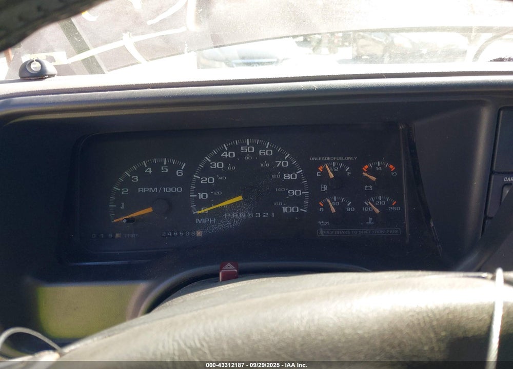 1997 CHEVROLET K2500 HD FLEETSIDE VIN: 1GCGK29R6VE238273