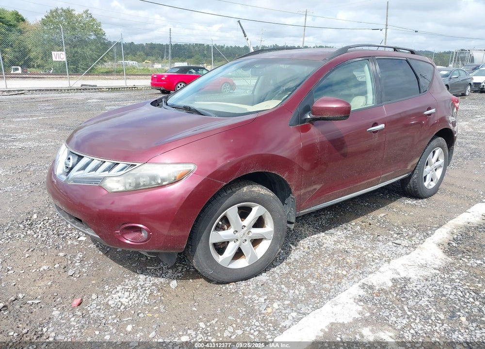 2009 NISSAN MURANO SL VIN: JN8AZ18W79W144541