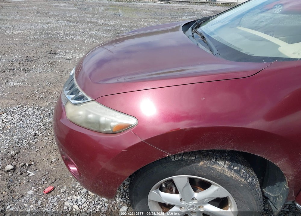 2009 NISSAN MURANO SL VIN: JN8AZ18W79W144541