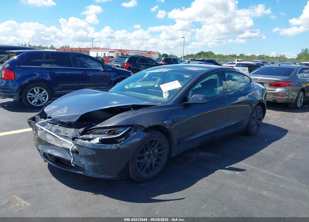 2025 TESLA MODEL 3 LONG RANGE REAR-WHEEL DRIVE VIN: 5YJ3E1EA0SF986155