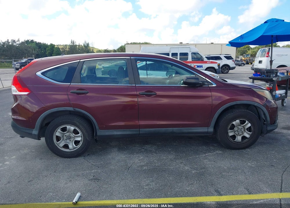 2013 HONDA CR-V LX VIN: 5J6RM3H3XDL041939