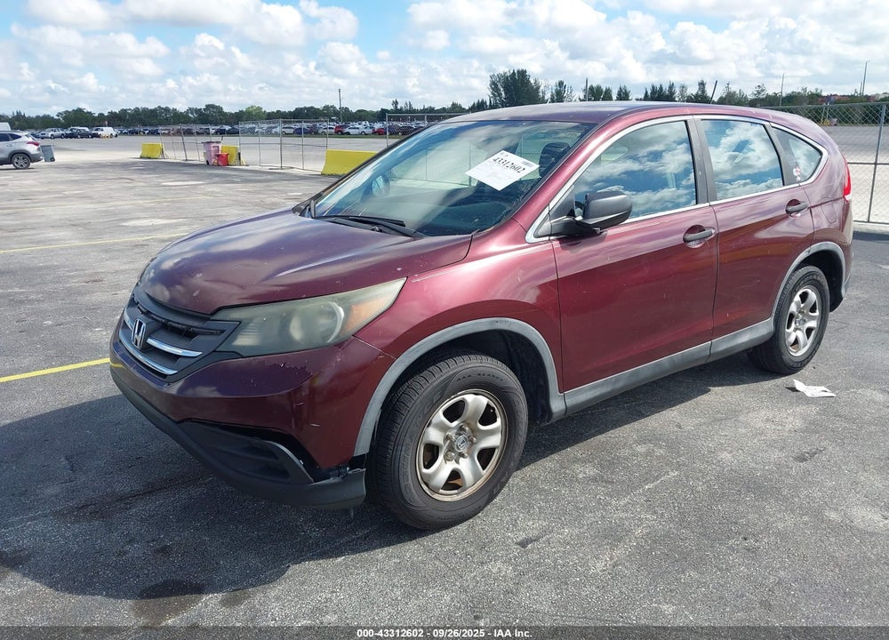 2013 HONDA CR-V LX VIN: 5J6RM3H3XDL041939