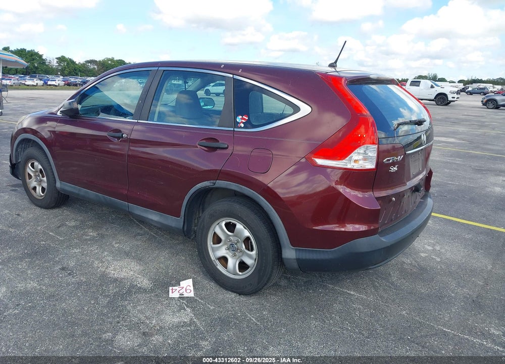 2013 HONDA CR-V LX VIN: 5J6RM3H3XDL041939