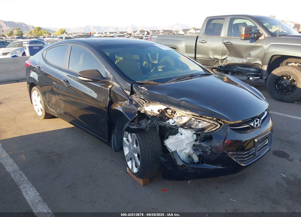 2012 HYUNDAI ELANTRA LIMITED VIN: 5NPDH4AE3CH121186