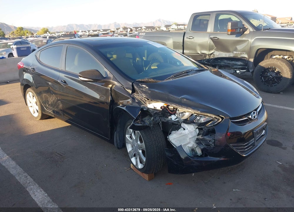 2012 HYUNDAI ELANTRA LIMITED VIN: 5NPDH4AE3CH121186