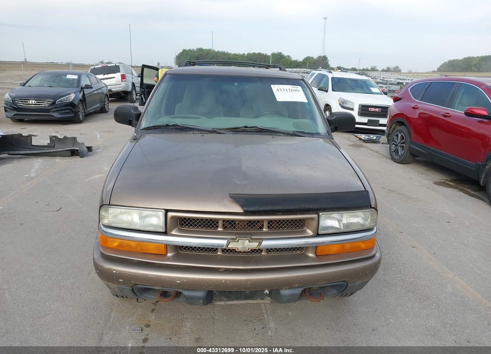 2002 CHEVROLET BLAZER LS VIN: 1GNDT13WX2K216290