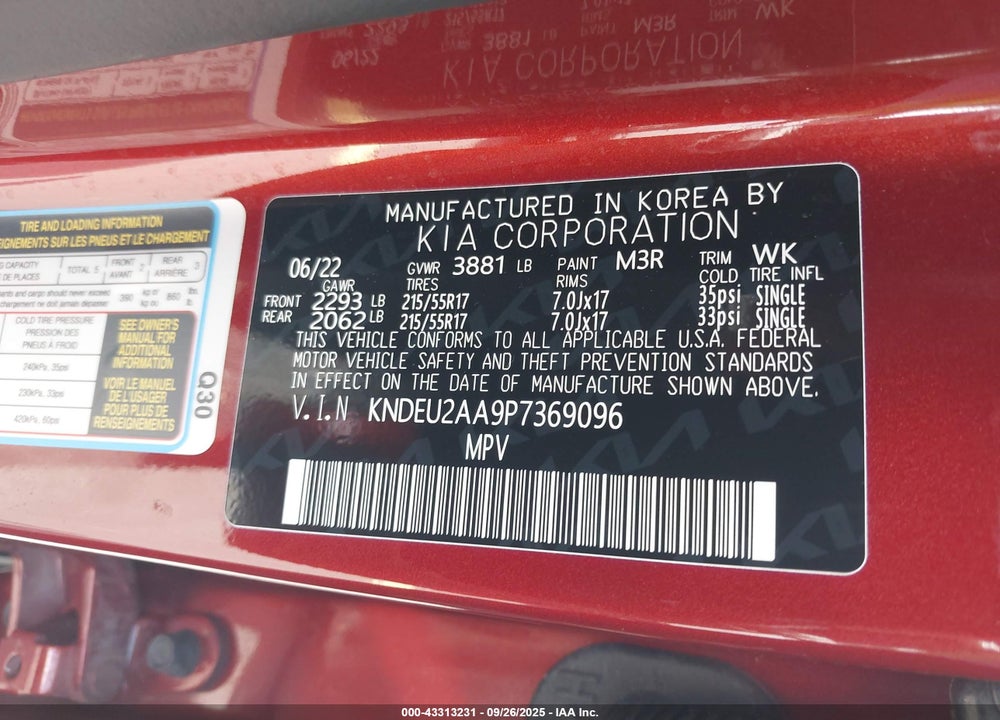 2023 KIA SELTOS S VIN: KNDEU2AA9P7369096
