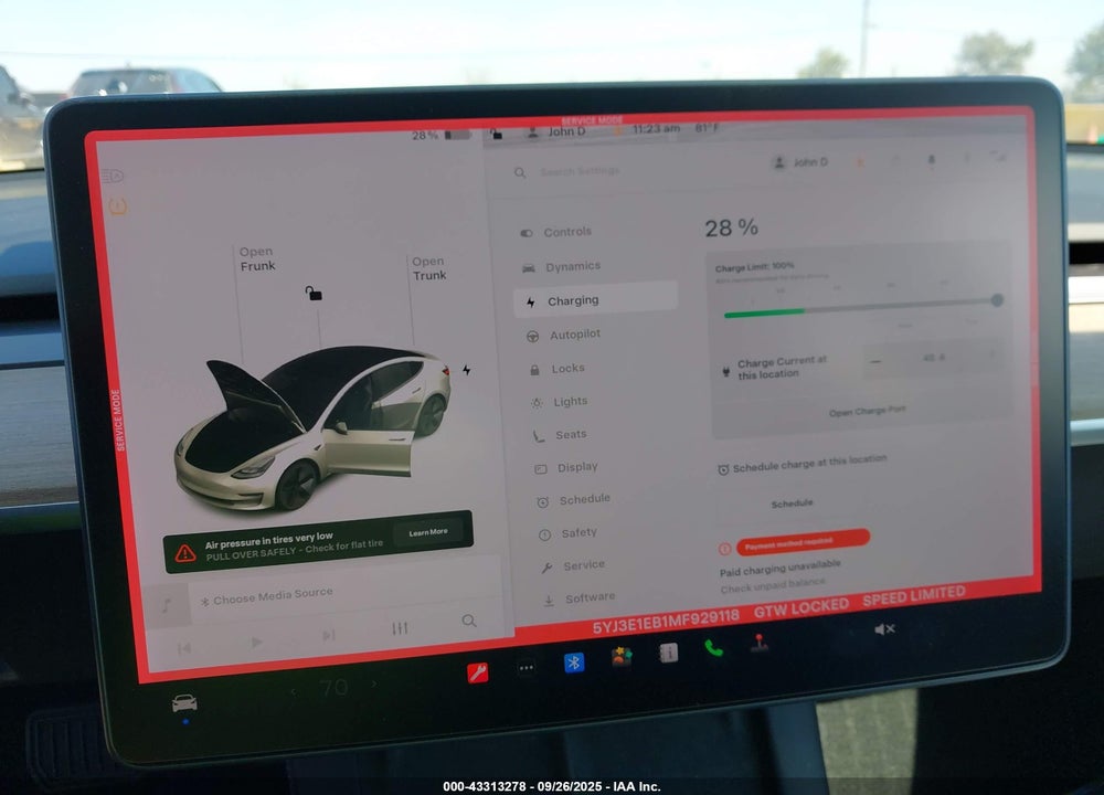 2021 TESLA MODEL 3 LONG RANGE DUAL MOTOR ALL-WHEEL DRIVE VIN: 5YJ3E1EB1MF929118
