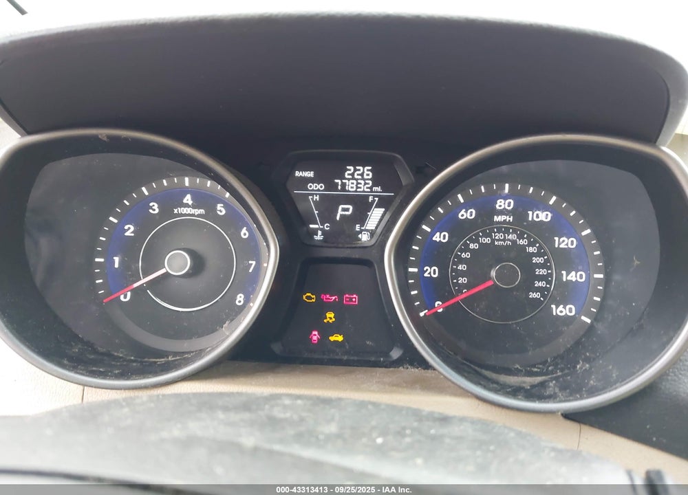 2013 HYUNDAI ELANTRA GLS VIN: 5NPDH4AE9DH452954