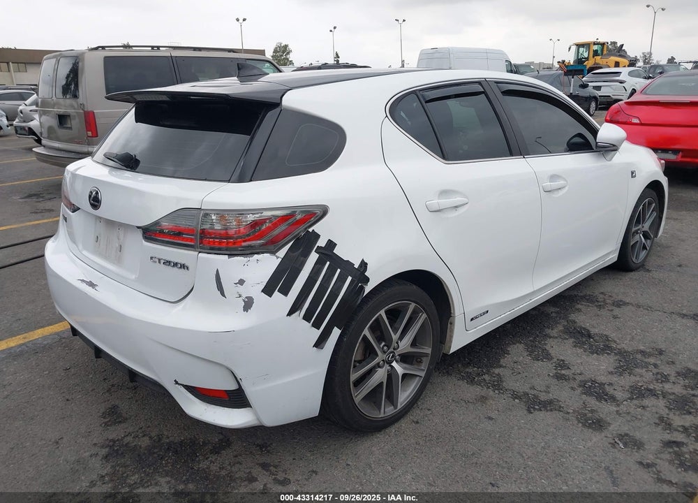 2017 LEXUS CT 200H VIN: JTHKD5BH1H2298389