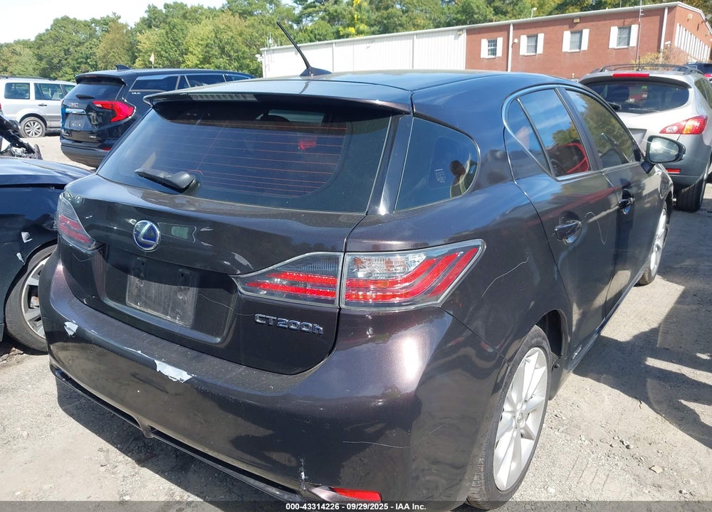 2011 LEXUS CT 200H VIN: JTHKD5BH8B2016238