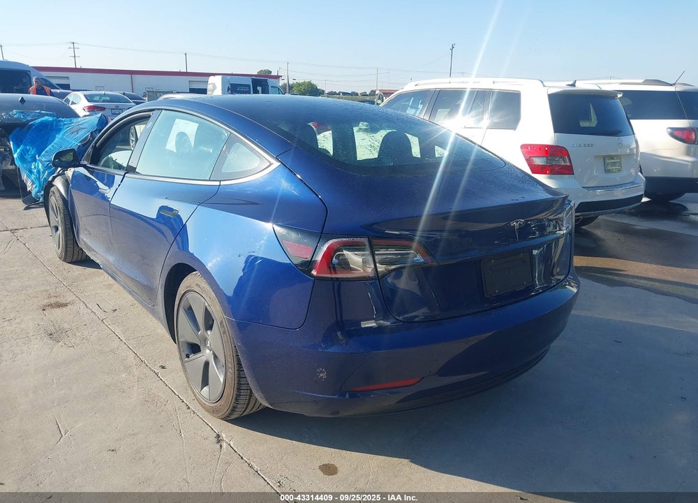 2022 TESLA MODEL 3 REAR-WHEEL DRIVE VIN: 5YJ3E1EA1NF113535