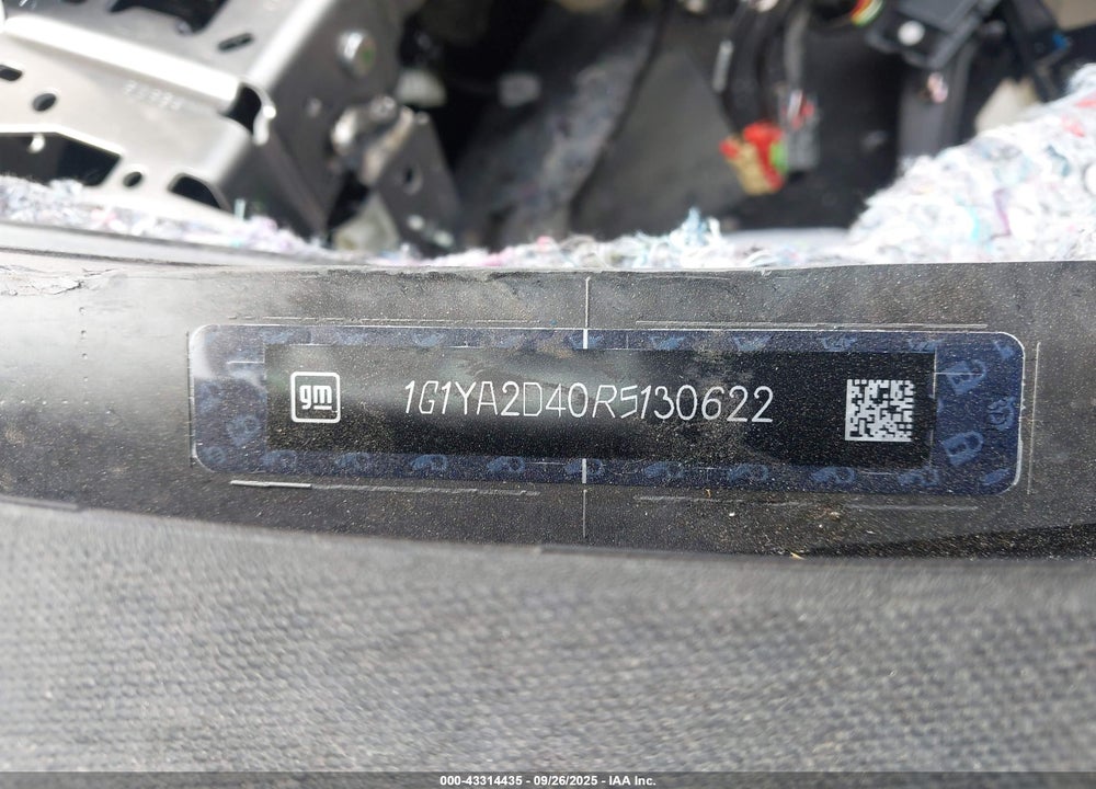 2024 CHEVROLET CORVETTE STINGRAY VIN: 1G1YA2D40R5130622