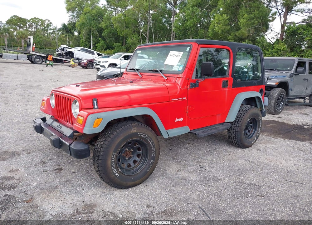1998 JEEP WRANGLER SE VIN: 1J4FY29P3WP805161