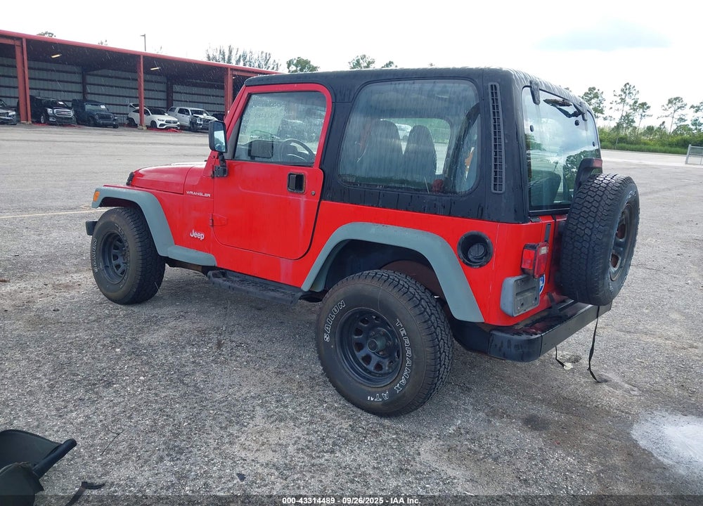 1998 JEEP WRANGLER SE VIN: 1J4FY29P3WP805161