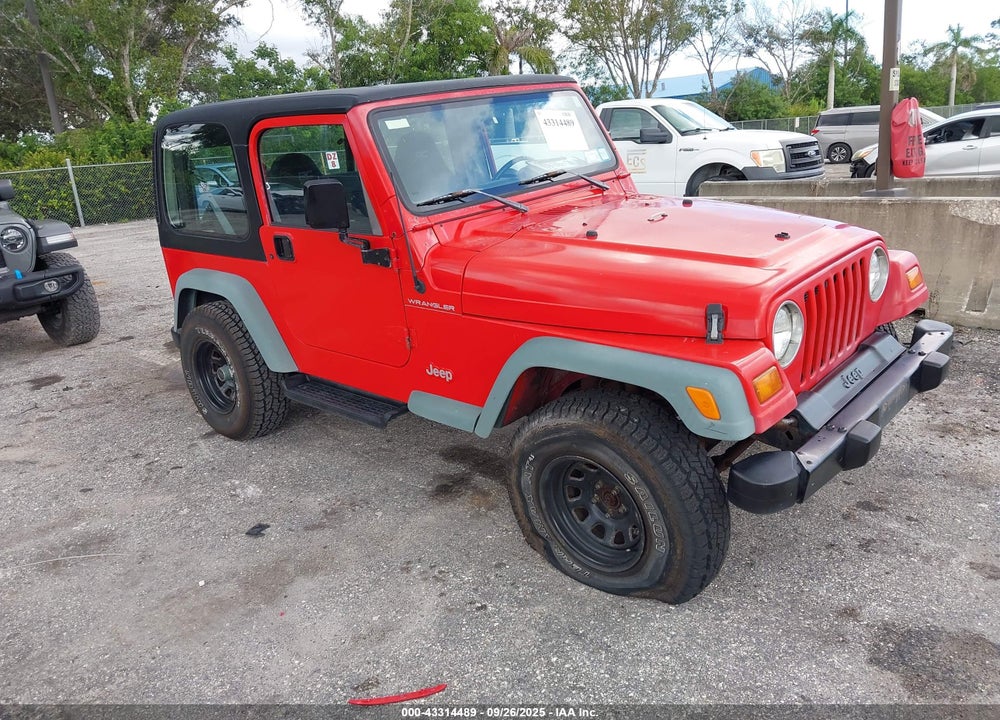 1998 JEEP WRANGLER SE VIN: 1J4FY29P3WP805161
