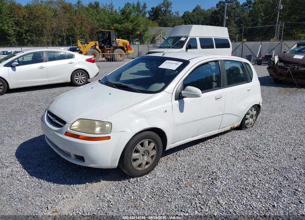 2005 CHEVROLET AVEO LS VIN: KL1TD62645B300987
