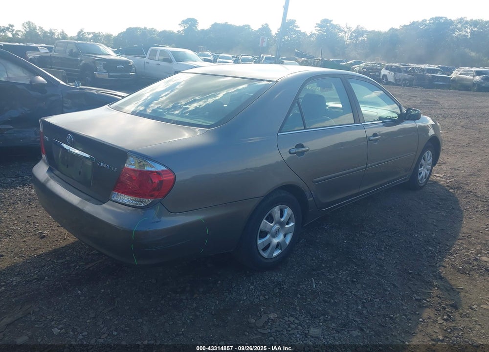 2006 TOYOTA CAMRY LE VIN: 4T1BE30K56U649920