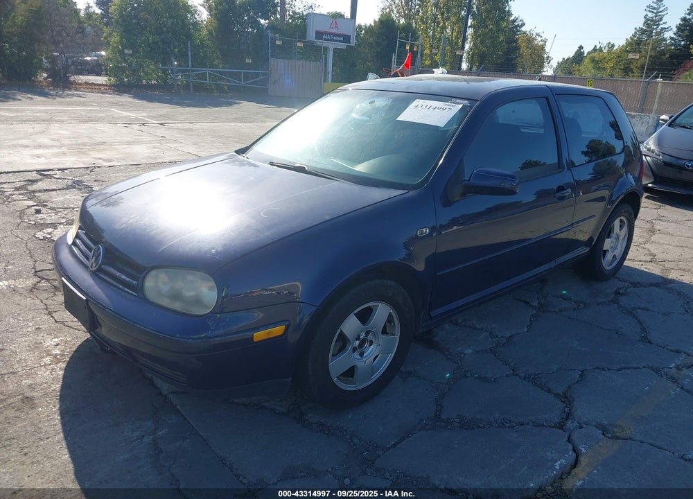 2001 VOLKSWAGEN GOLF GL VIN: 9BWBT61J514073410