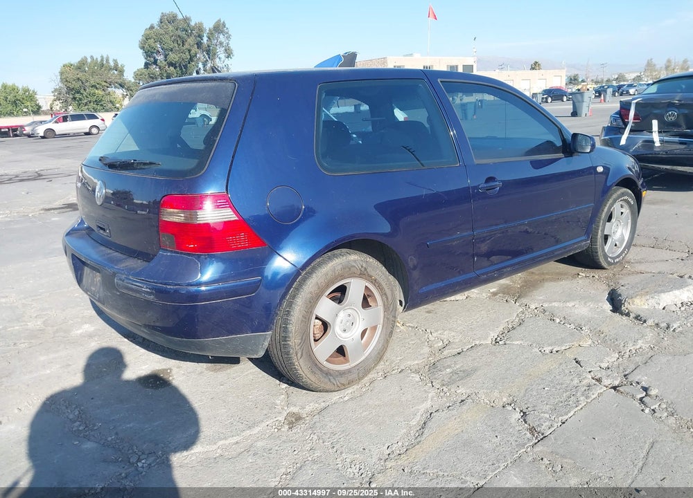 2001 VOLKSWAGEN GOLF GL VIN: 9BWBT61J514073410