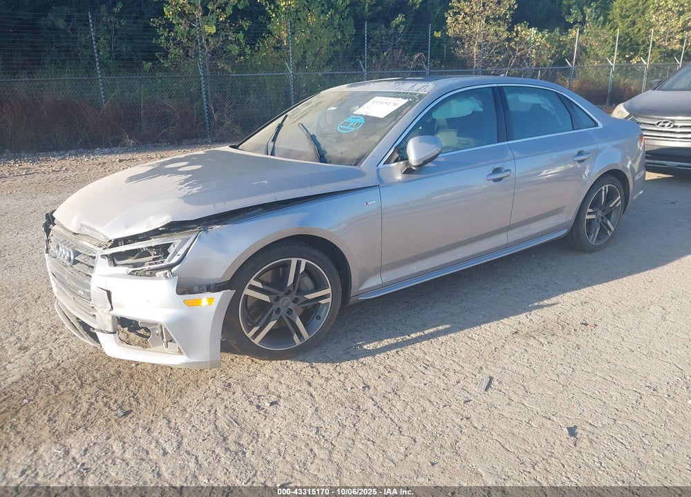2017 AUDI A4 2.0T PREMIUM VIN: WAUFNAF42HA158645