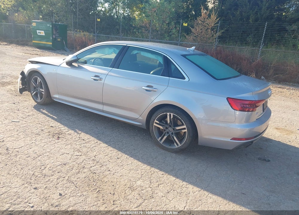 2017 AUDI A4 2.0T PREMIUM VIN: WAUFNAF42HA158645