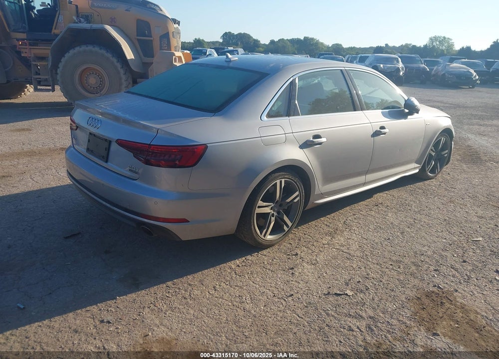 2017 AUDI A4 2.0T PREMIUM VIN: WAUFNAF42HA158645