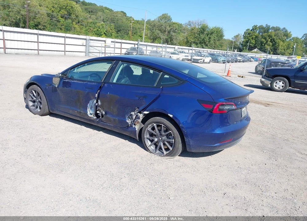 2022 TESLA MODEL 3 VIN: 5YJ3E1EB8NF190928