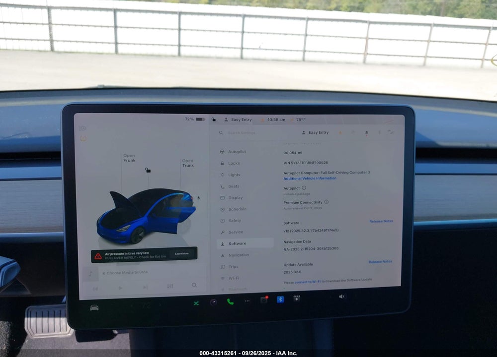 2022 TESLA MODEL 3 VIN: 5YJ3E1EB8NF190928